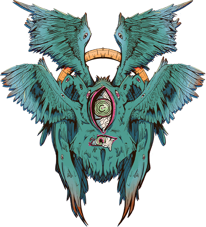 drawing of a seraph